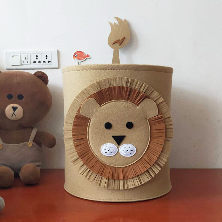 Cartoon Felt Storage Bucket - HomeCore