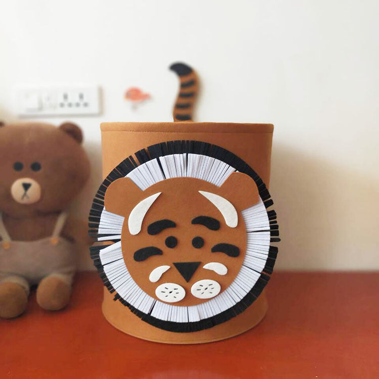 Cartoon Felt Storage Bucket - HomeCore