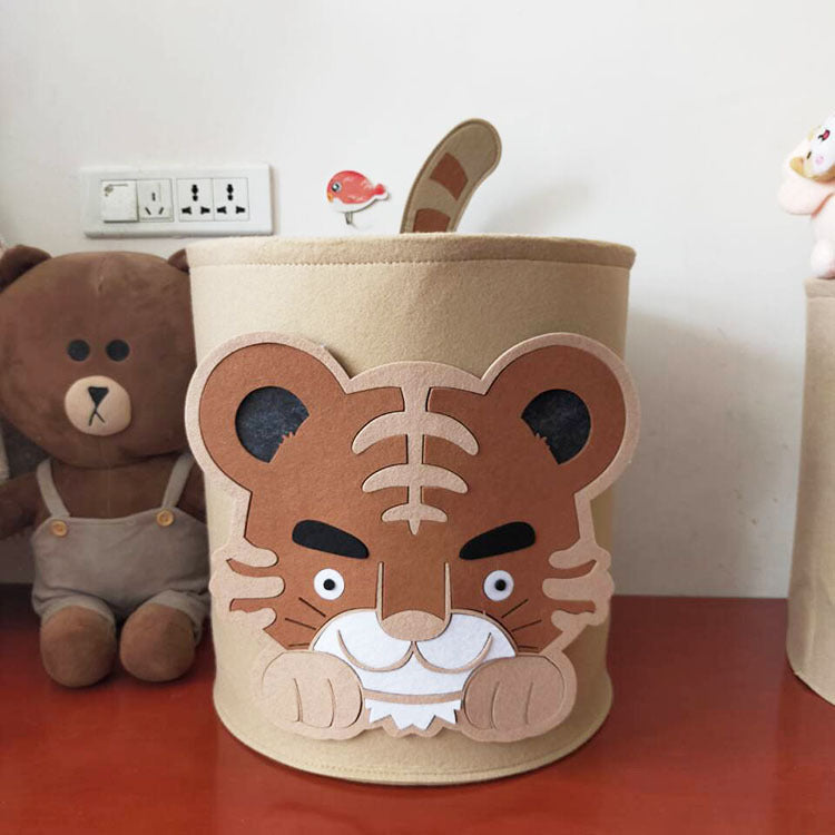 Cartoon Felt Storage Bucket - HomeCore